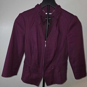 White House Black Market Plum Blazer